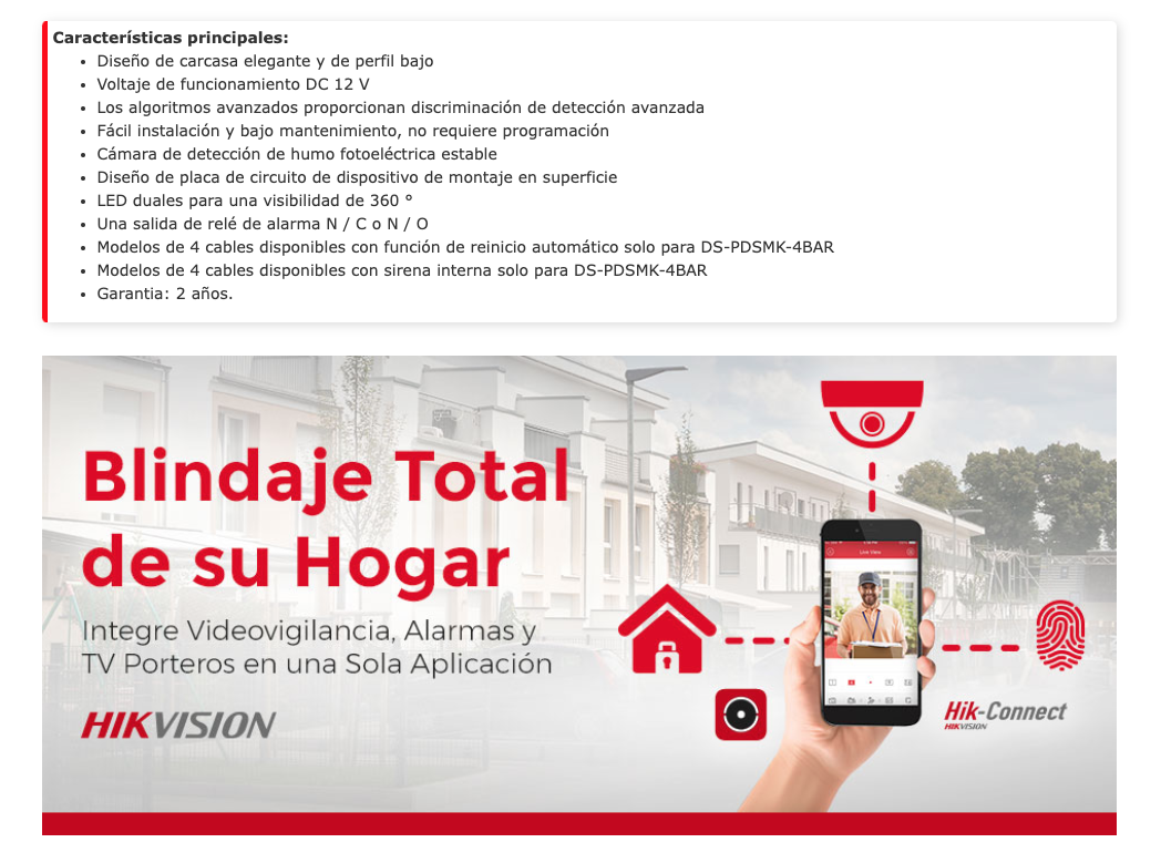 Detector de Humo Fotoeléctrico