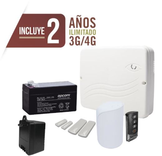 KIT Alarma Cloud Híbrido 4G Lte