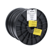 Bobina de 1000 ft ( 305 m ) Cat5e con gel para exterior, color Negro