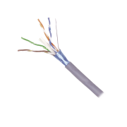 Bobina de Cable Blindado F/UTP de 4 Pares, color gris 305 metros.