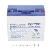 Batería 12 Vcc 18 Ah MUL Tecnología AGM-VRLA