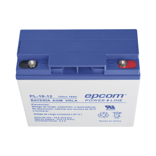 Batería 12 Vcc 18 Ah MUL Tecnología AGM-VRLA